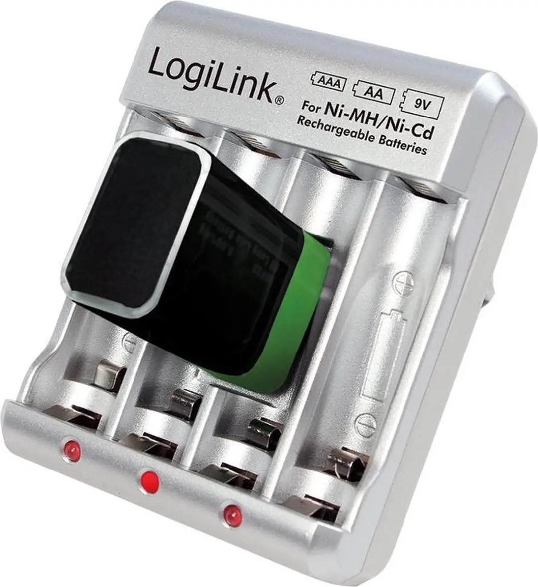 Logilink PA0168 Batterij-oplader - 4x AA/AAA/9V - afbeelding 5 van 6