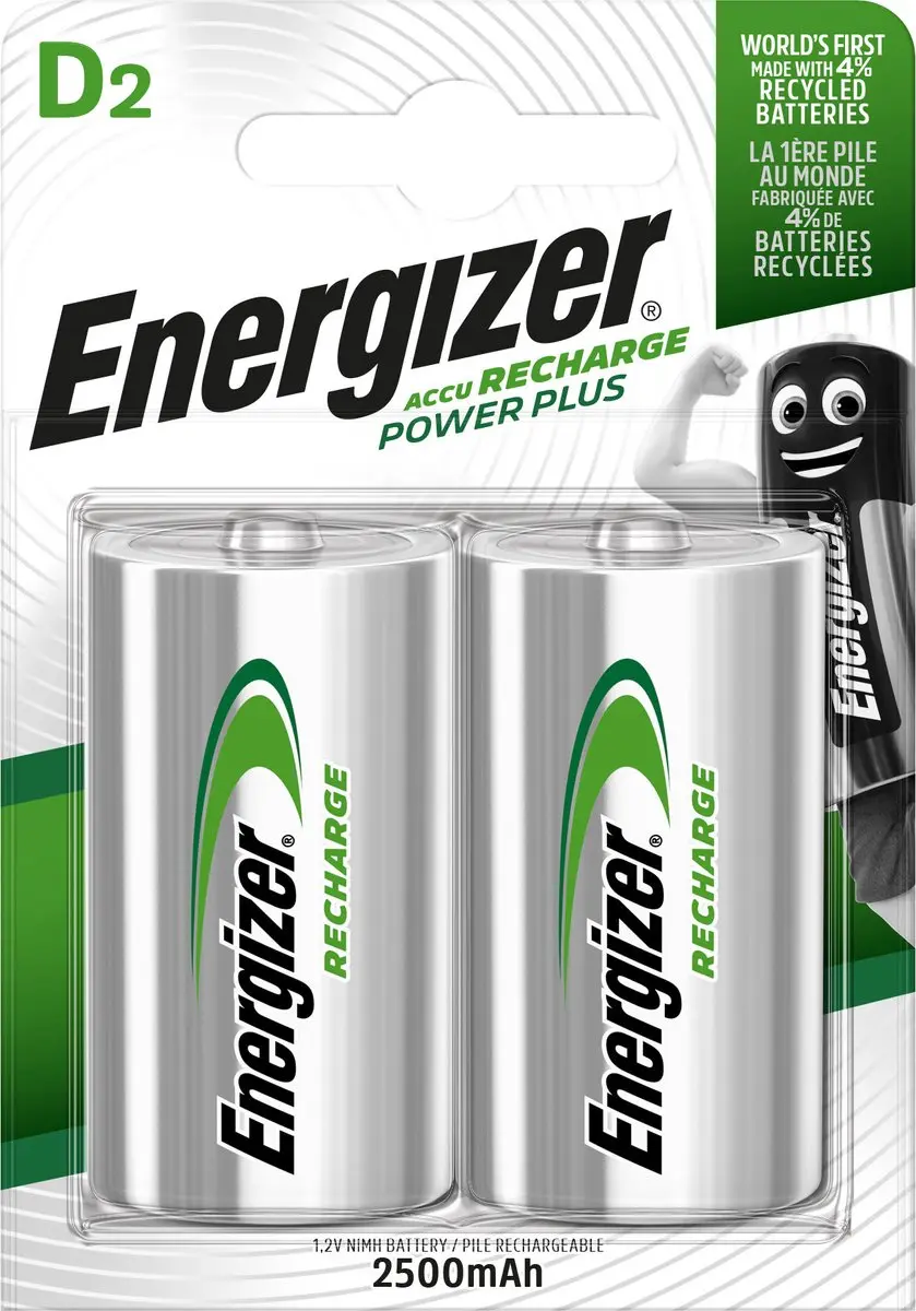 Energizer Power Plus D 2500mAh - 2 Stuks - afbeelding 4 van 6