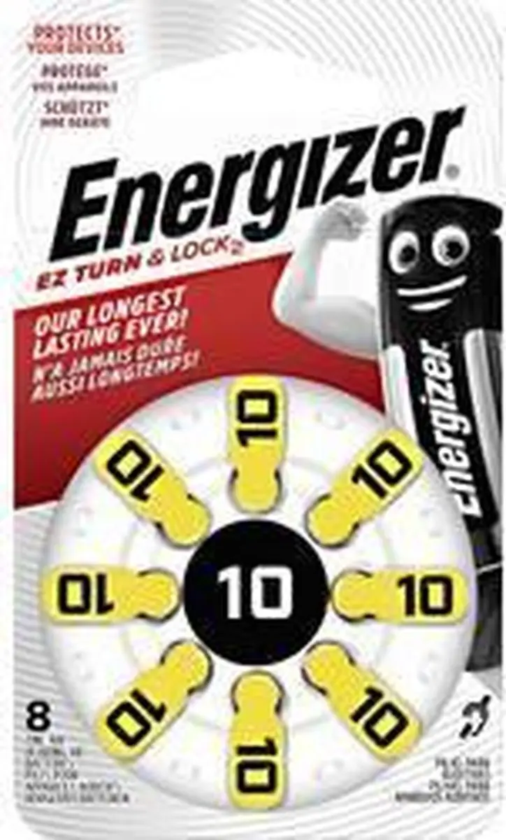 Energizer Hearing Aid PR70 Knoopcelbatterijen - 8 Stuks - afbeelding 3 van 3