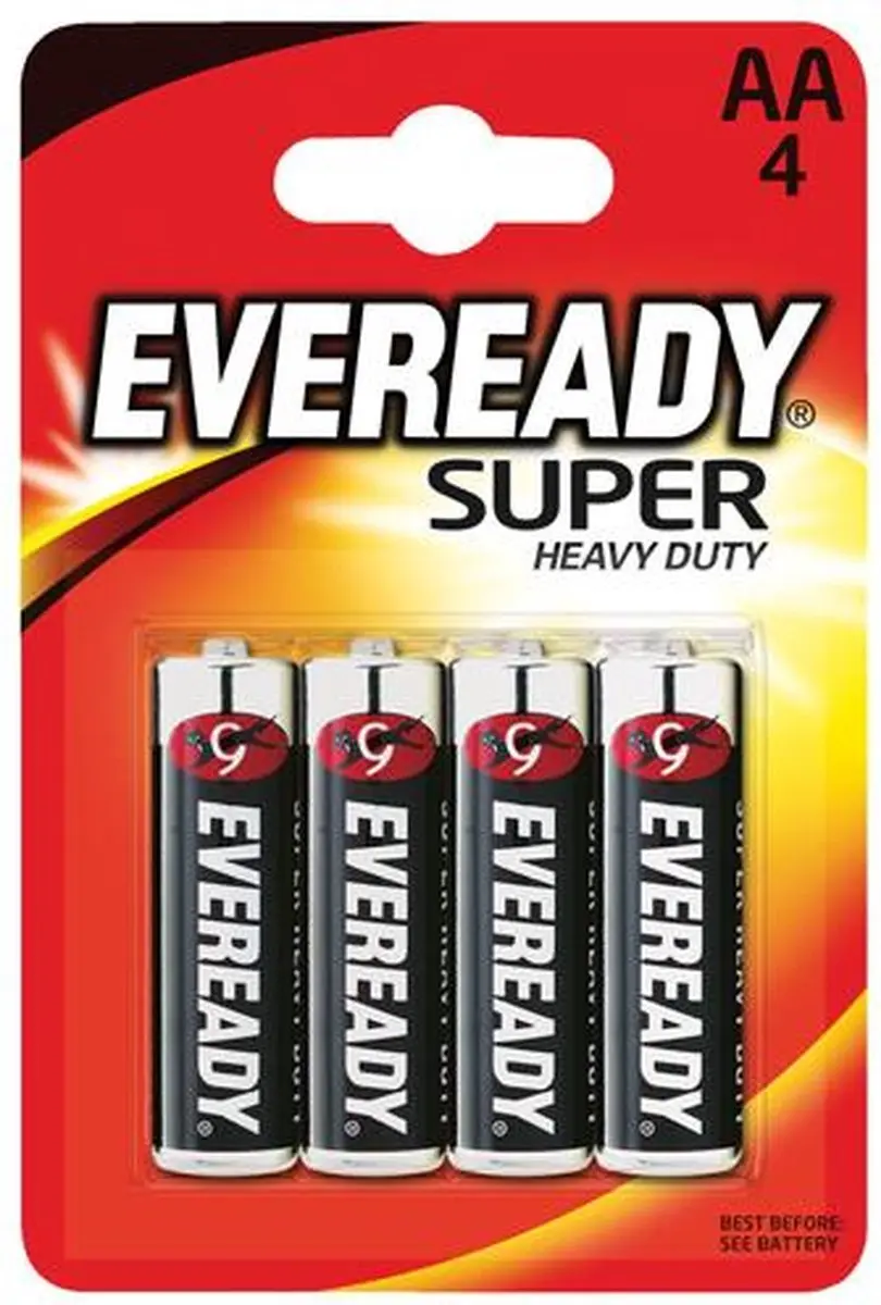 Energizer Eveready Super Heavy Duty AA Batterijen