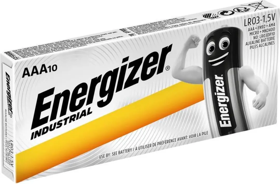 Energizer Industrial AAA Batterijen 1000mAh - 10 Stuks - afbeelding 6 van 6