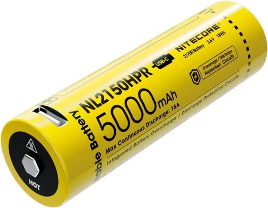 Nitecore NL2150HPR 21700 Li-Ion 5000mAh USB