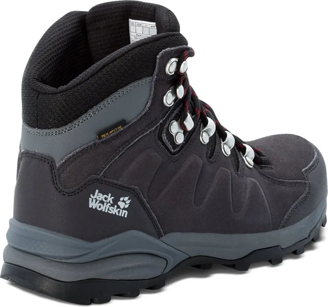 Jack Wolfskin Refugio Texapore Dames Wandelschoenen 38 - dark steel/purple - afbeelding 3 van 6