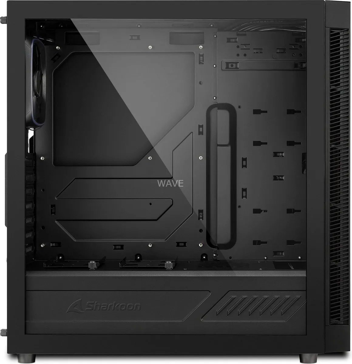 Sharkoon 4044951028221 ATX Semi-tower - 4x 2.5" / 3x 3.5" - Zwart - afbeelding 6 van 6
