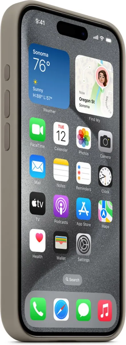 Apple iPhone 15 Pro Siliconenhoesje MT1E3ZM/A - Clay