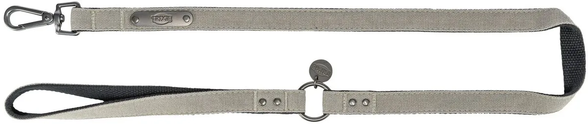 Trixie Hondenriem CityStyle Katoen Lichtgrijs 120x2cm