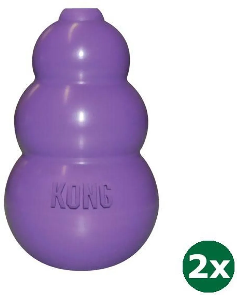 KONG Kitty Kong - 2 Stuks - 6x4x3cm Paars