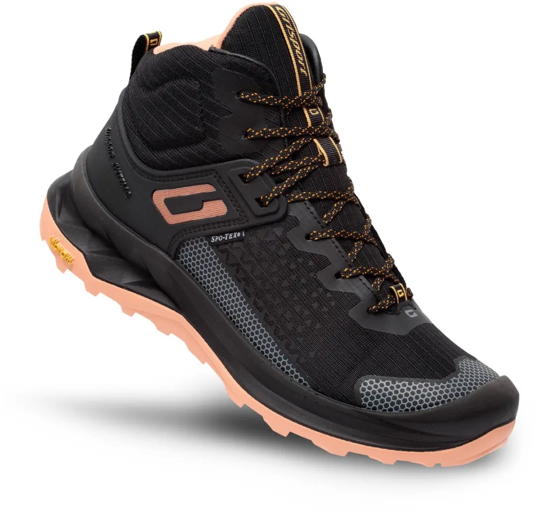 Grisport Explorer mid zwart roze wandelschoenen uni (15403-178)