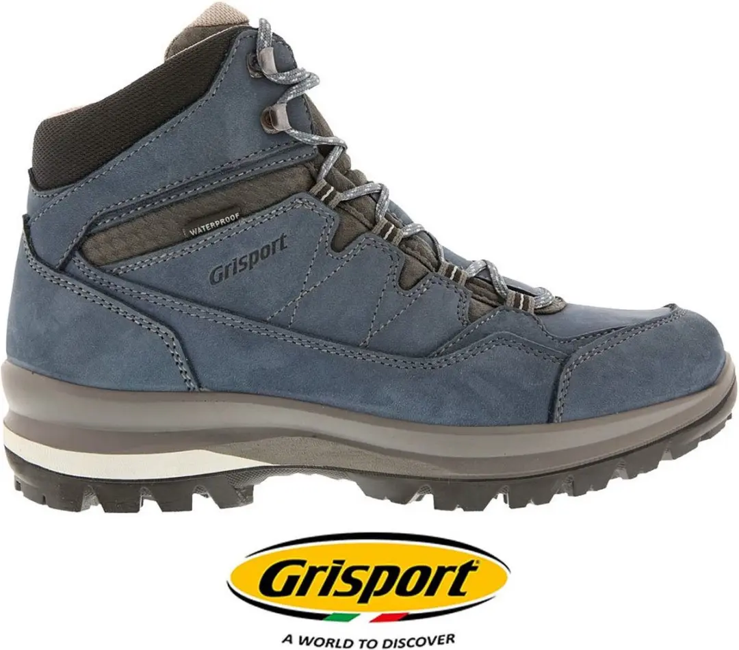 Grisport Bari Mid Dames Wandelschoenen - Blauw - afbeelding 3 van 6