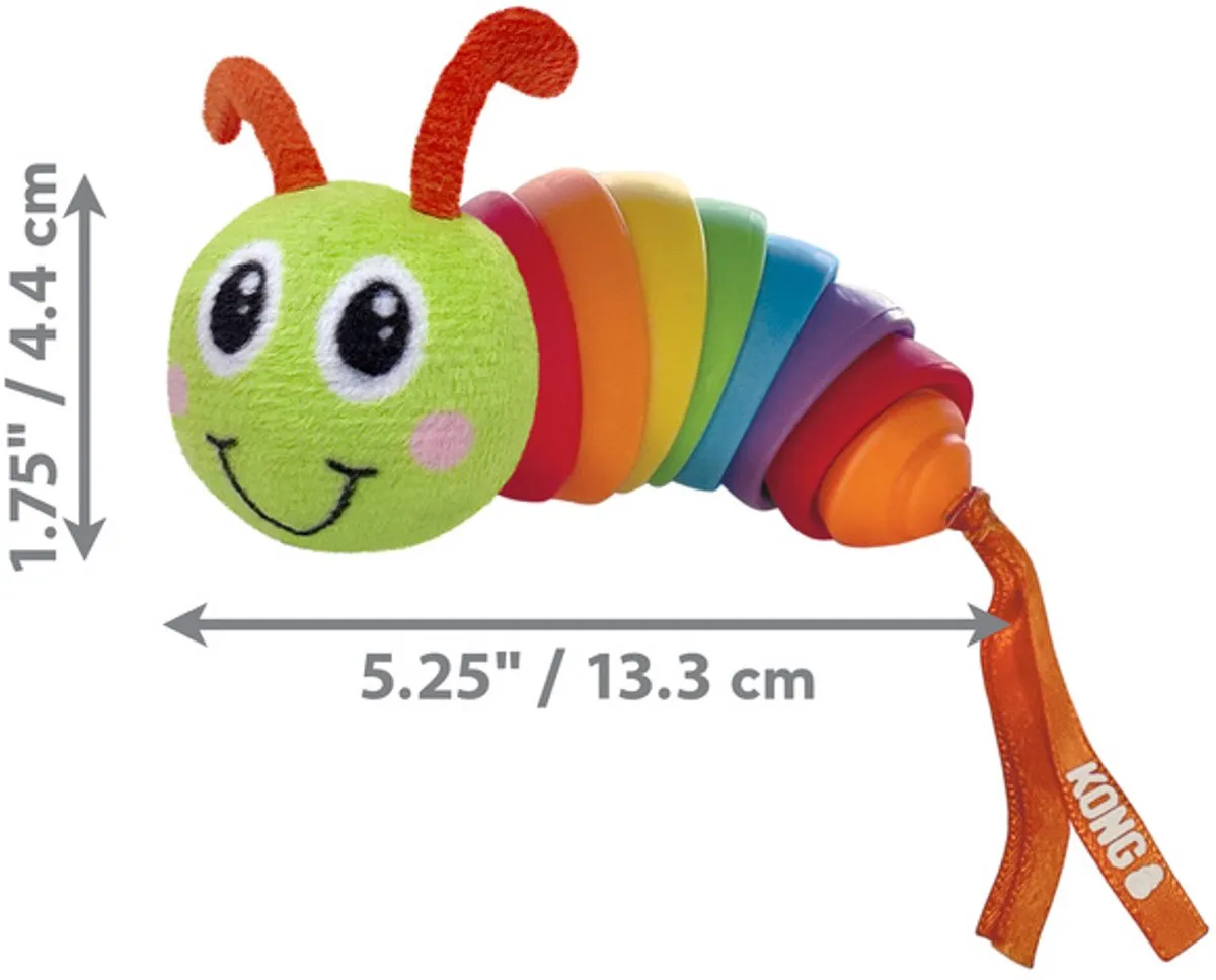 KONG Bat-A-Bout Clackz Caterpillar