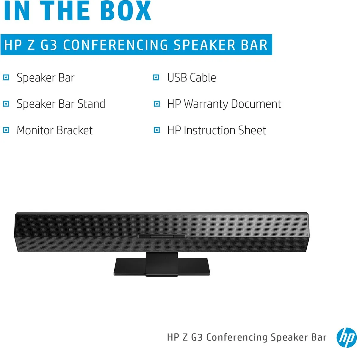 HP Z G3 Luidsprekerbalk - USB-A - Zwart - afbeelding 6 van 6