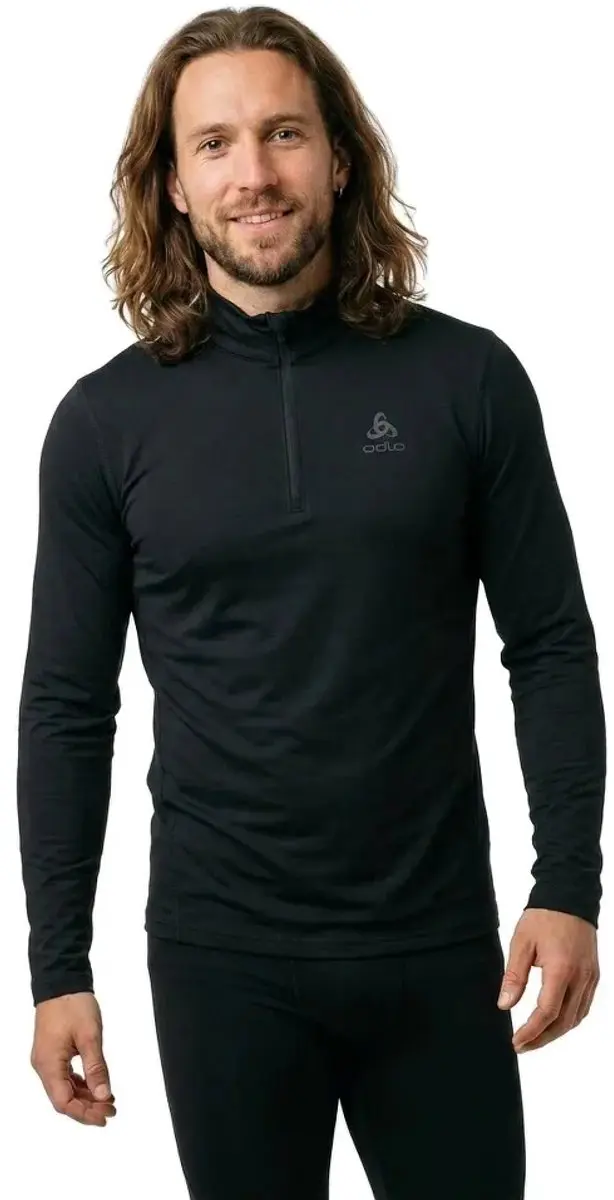 Odlo Merino 2 Lange Mouwen Basislaag Zwart S Man