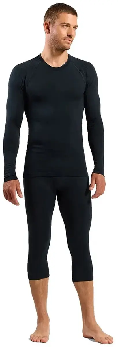 ODLO Performance Warm T-shirt Lange Mouwen M - Zwart - afbeelding 3 van 4