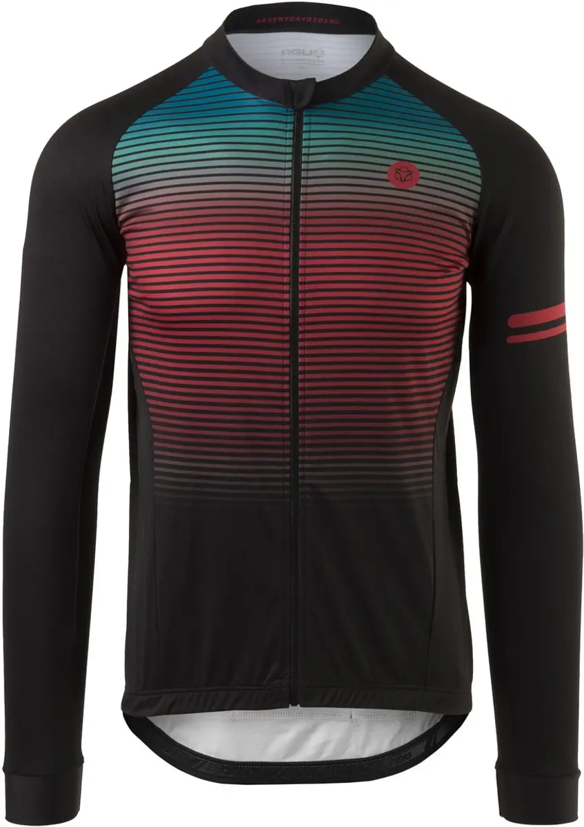 AGU Stripe Fietsshirt Lange Mouwen Trend Heren