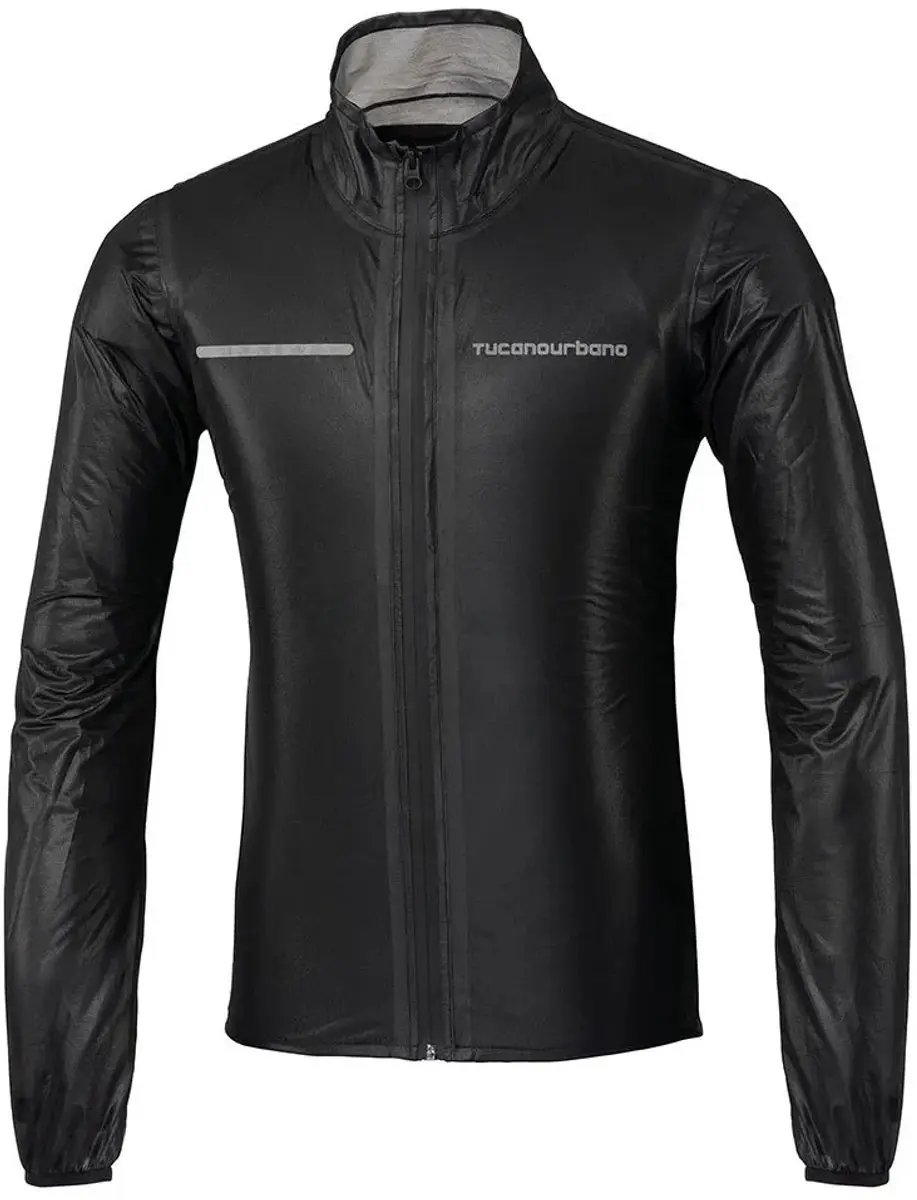 Tucano Urbano Nano Rain Corsa Waterdichte Jas - Zwart M - afbeelding 2 van 2