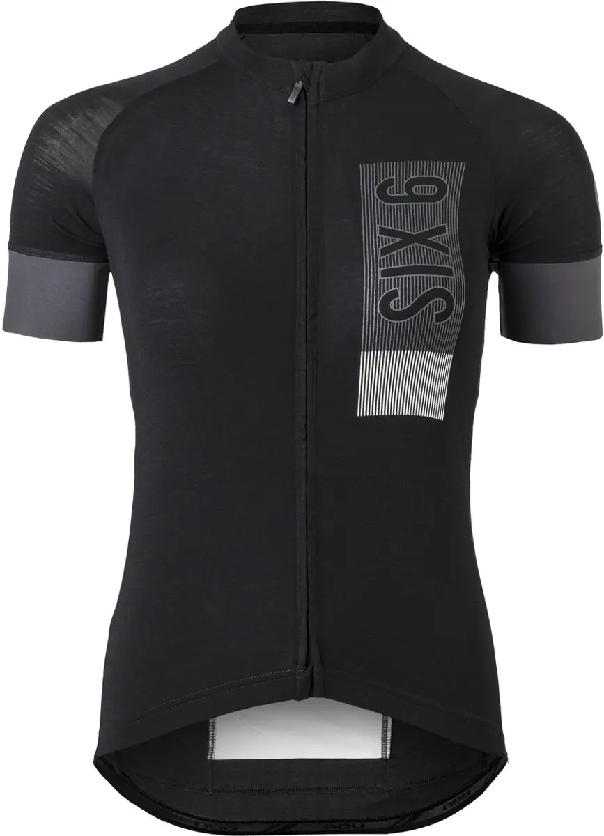 AGU Solid Merino Fietsshirt II SIX6 Dames - Zwart - S