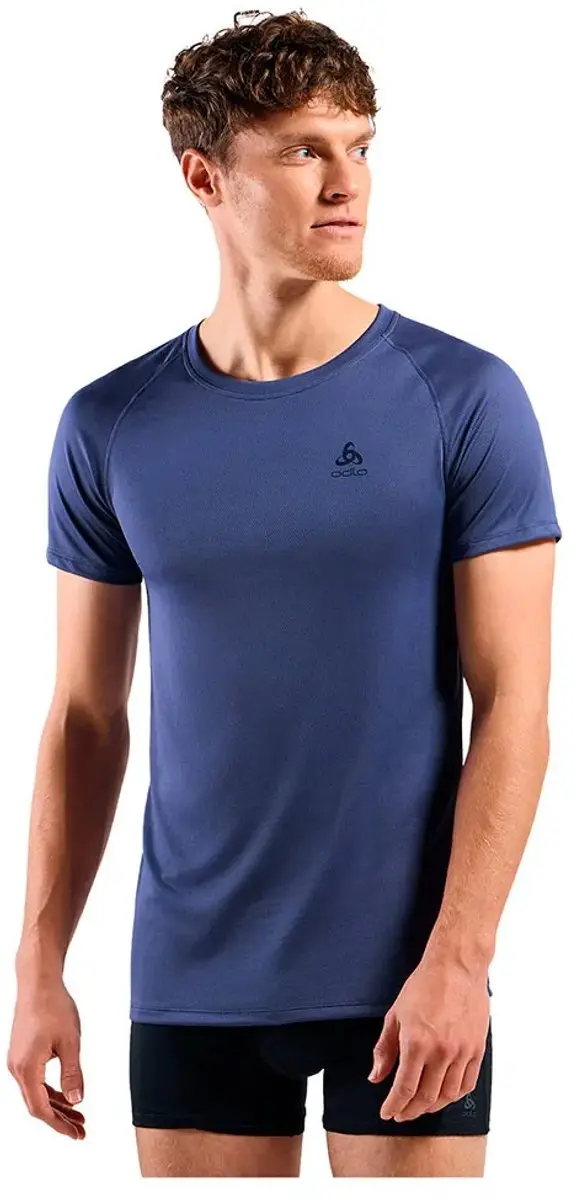Odlo Active F-dry Light Korte Mouwen Basislaag Blauw S Man