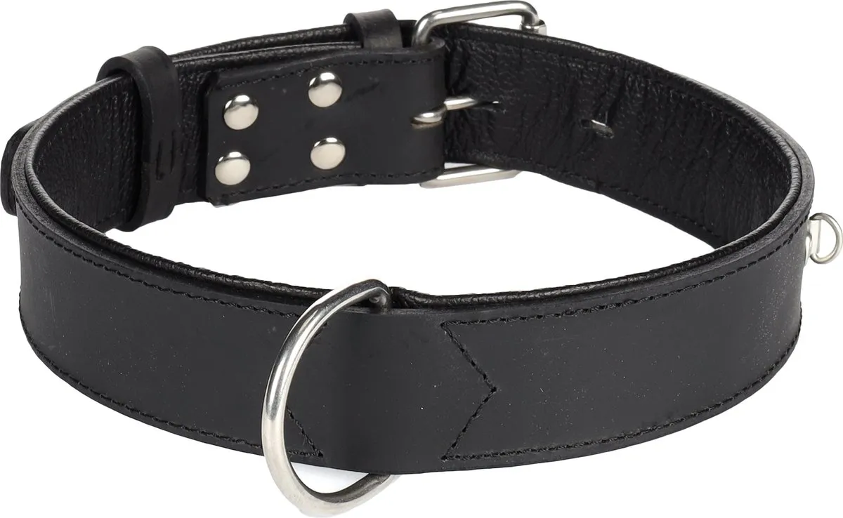 Flamingo Seattle Halsband Honden - XL 52-64cm - Zwart