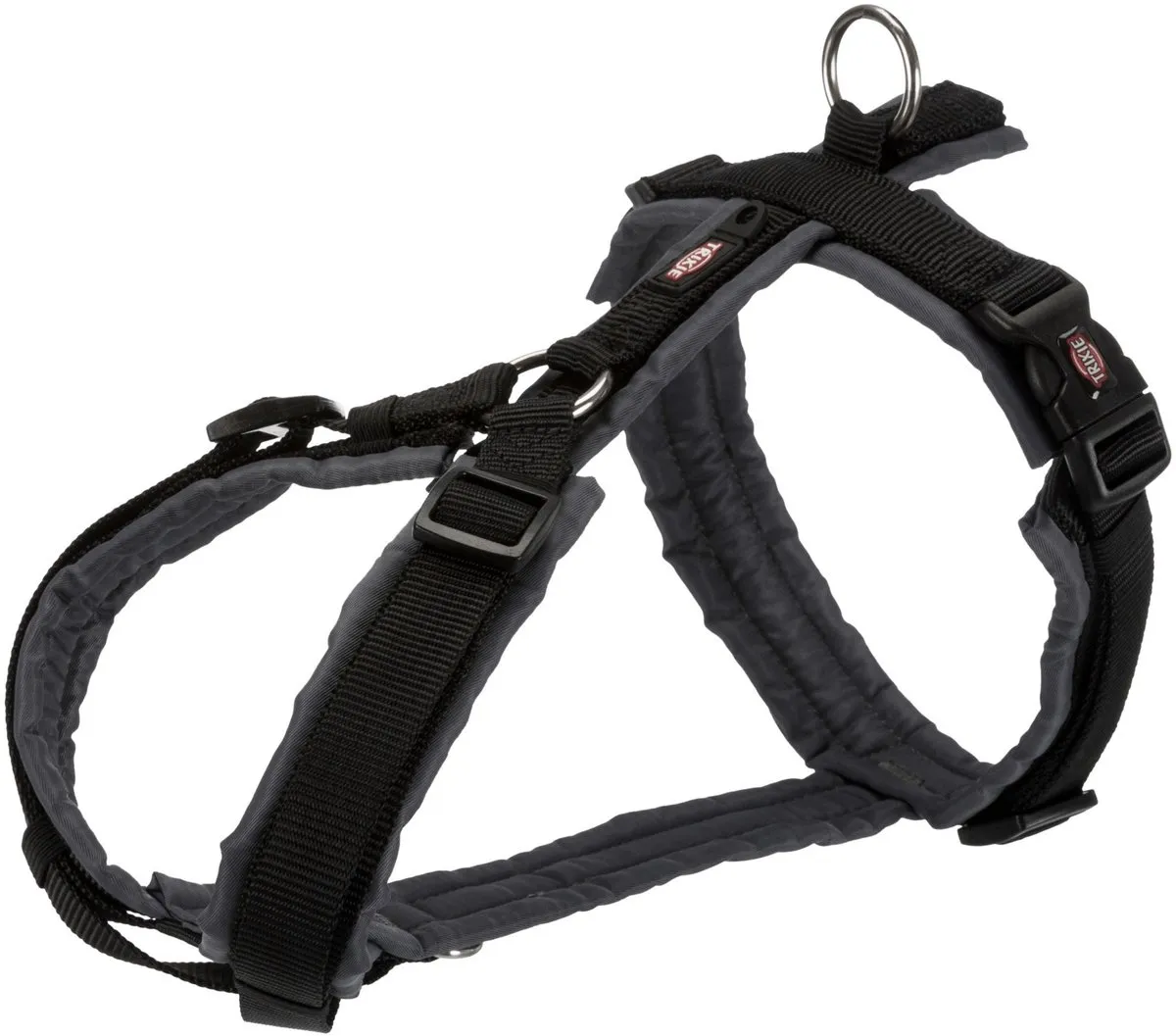 Trixie Premium Trekking Hondentuig XL - Zwart/Grijs