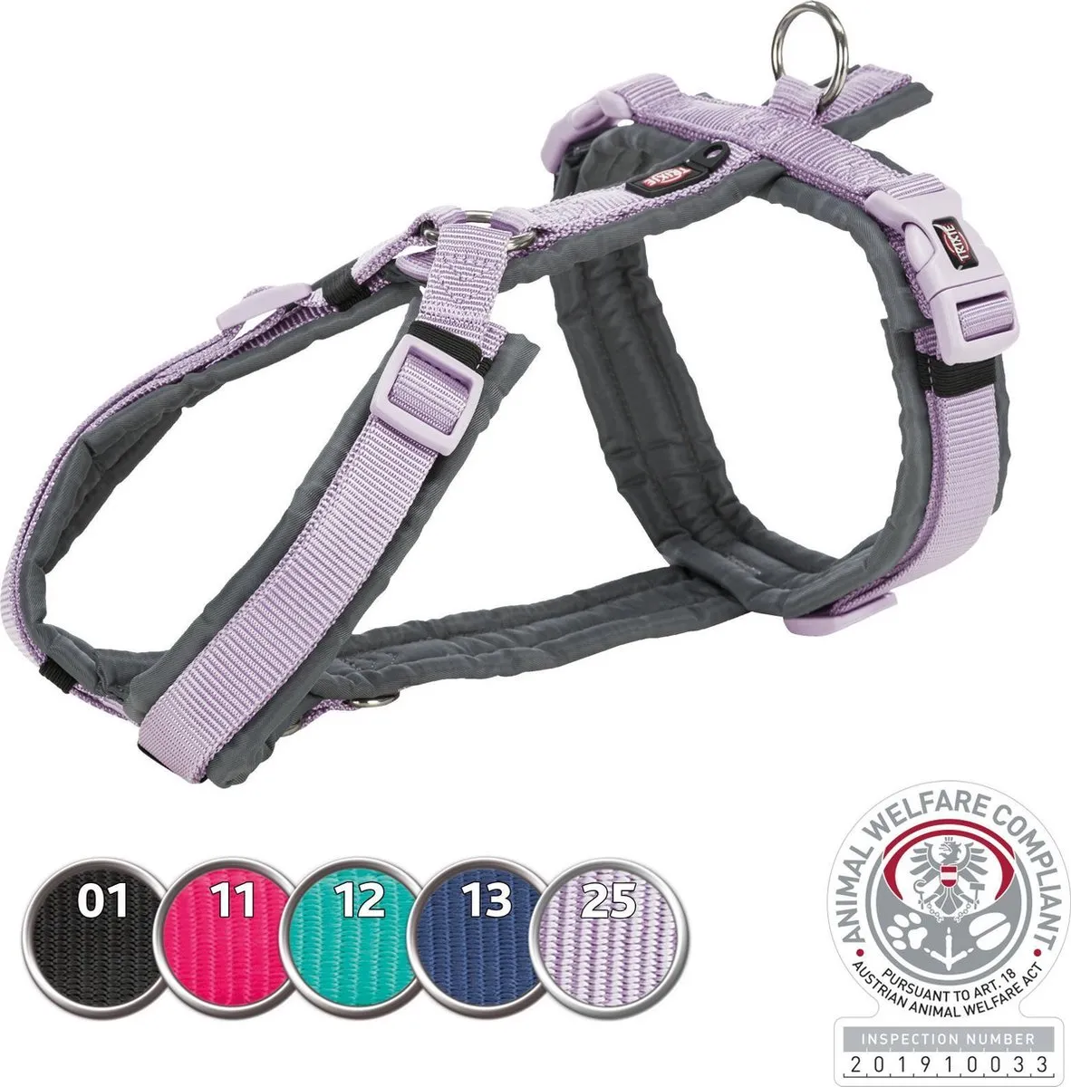 Trixie Premium Trekking Hondentuig XL - Zwart/Grijs