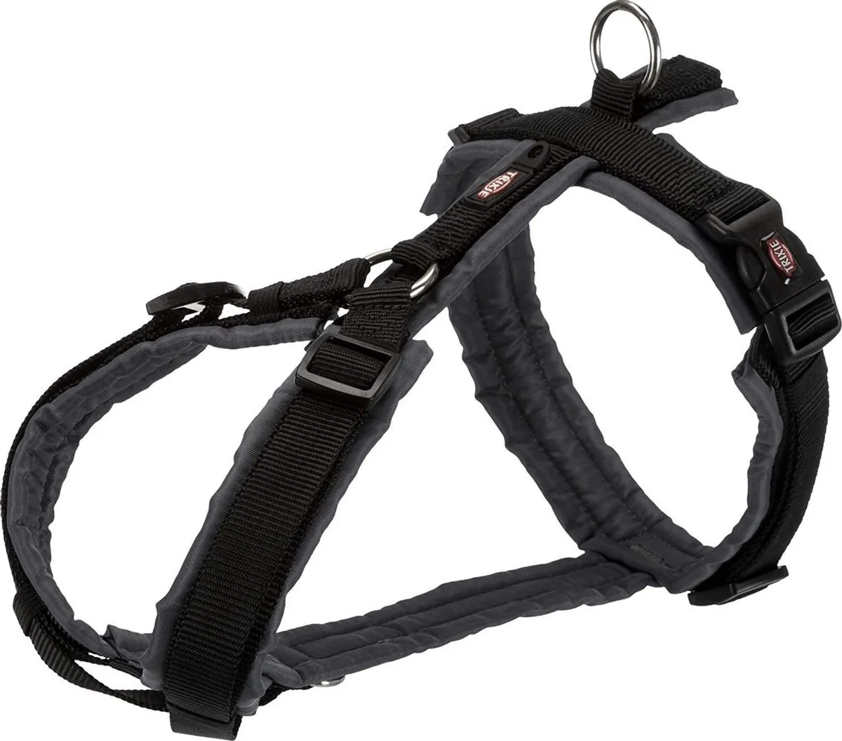 Trixie Premium Trekking Hondentuig XL - Zwart/Grijs