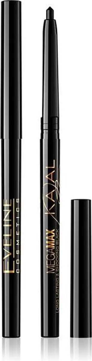 Eveline Cosmetics MegaMax Eyeliner - Zwart 2g - afbeelding 2 van 2