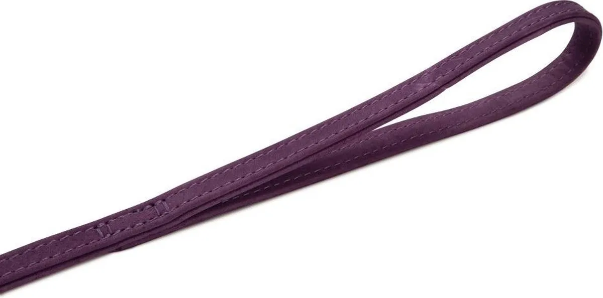 Beeztees Leren Looplijn Buffalo - Paars 110cm x 14mm