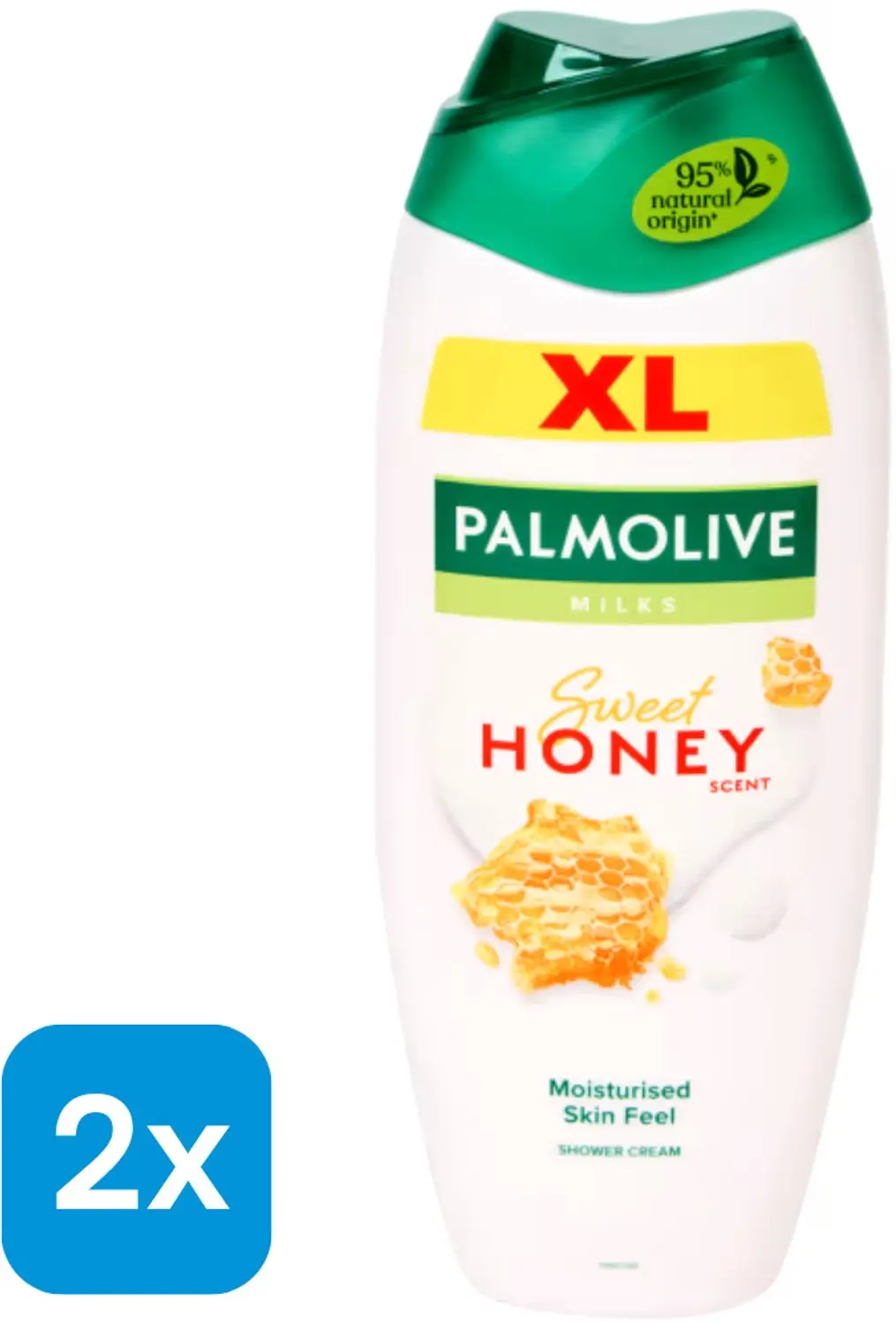2x Palmolive Milks douchegel Sweet Honey 750 ml
