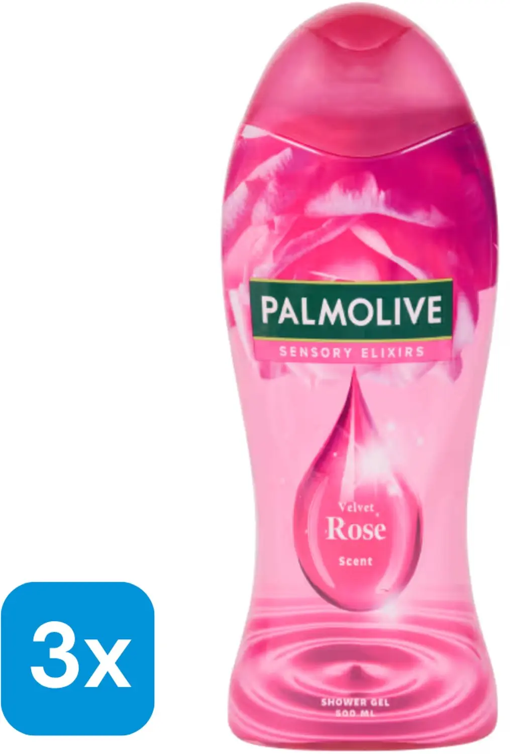 3x Palmolive Sensory Elixirs douchegel Velvet Rose 500 ml