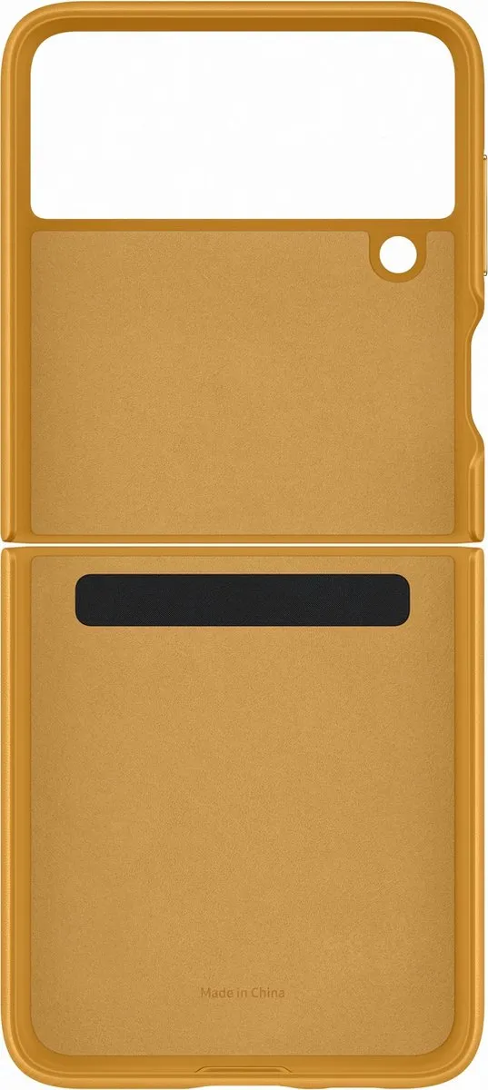 Samsung Galaxy Z Flip3 Lederen Hoesje - Mustard EF-VF711LYEGWW - afbeelding 6 van 6