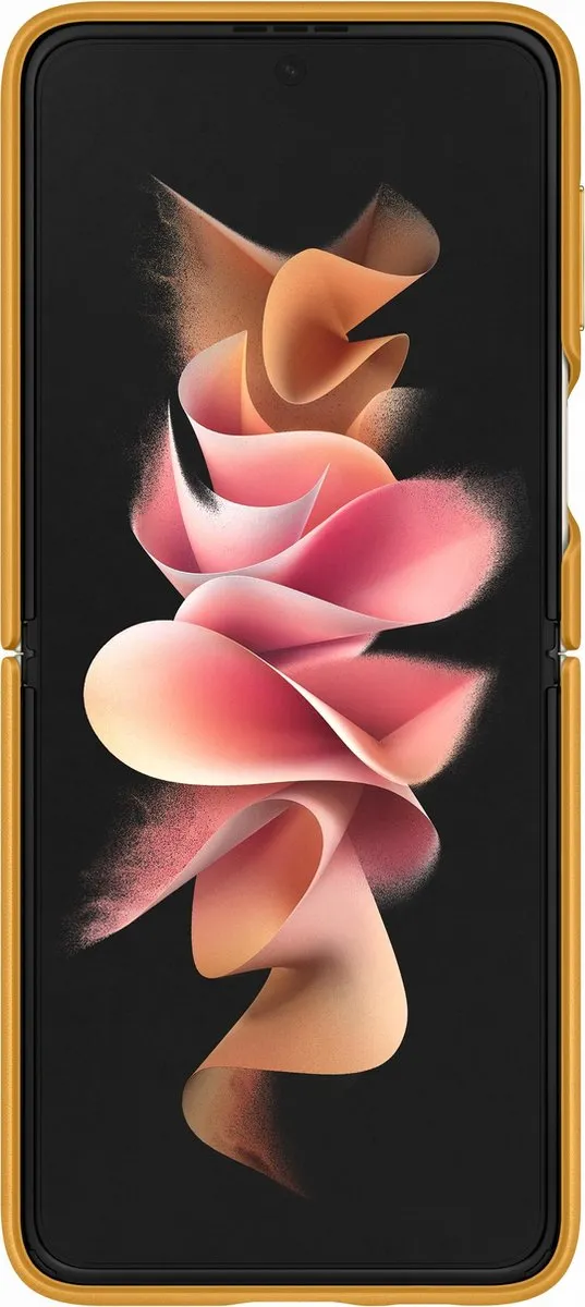 Samsung Galaxy Z Flip3 Lederen Hoesje - Mustard EF-VF711LYEGWW