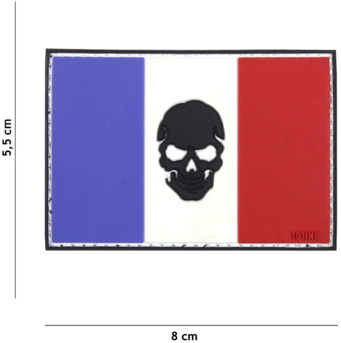 101 Inc Embleem 3D PVC Vlag Frankrijk Skull
