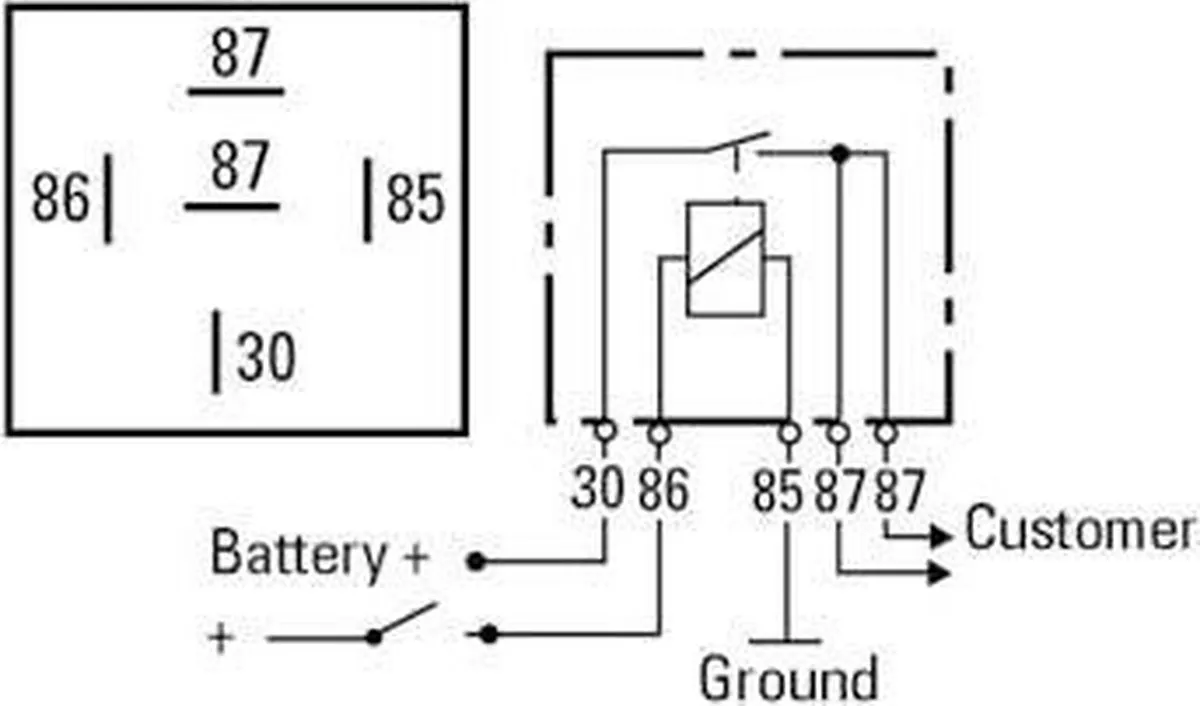 Hama Sluit Relais 12V 30A - 00045709