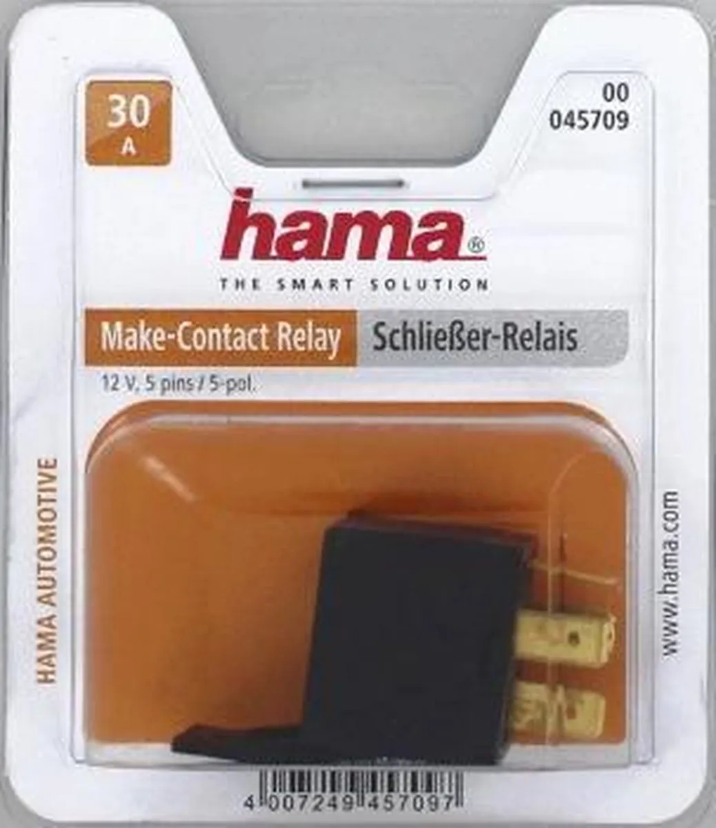 Hama Sluit Relais 12V 30A - 00045709