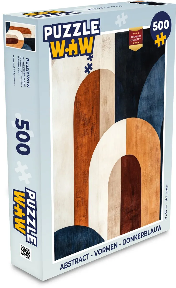 PuzzleWow Abstract Vormen Legpuzzel 500 Stuks
