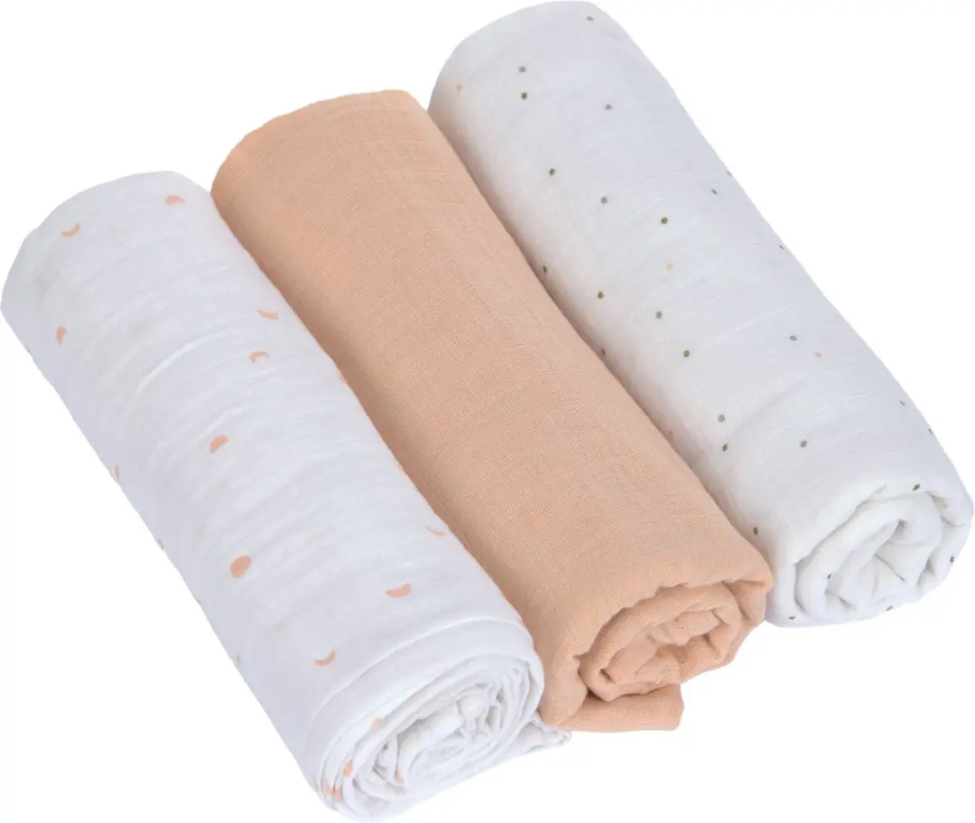 Lässig Hydrofiele luier swaddle doek 3 stuks 85 x 85 cm
