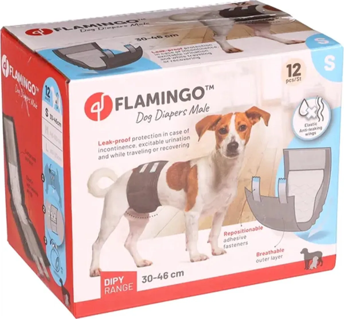 Flamingo Wegwerp Plasband Dipy Reu - Zwart L
