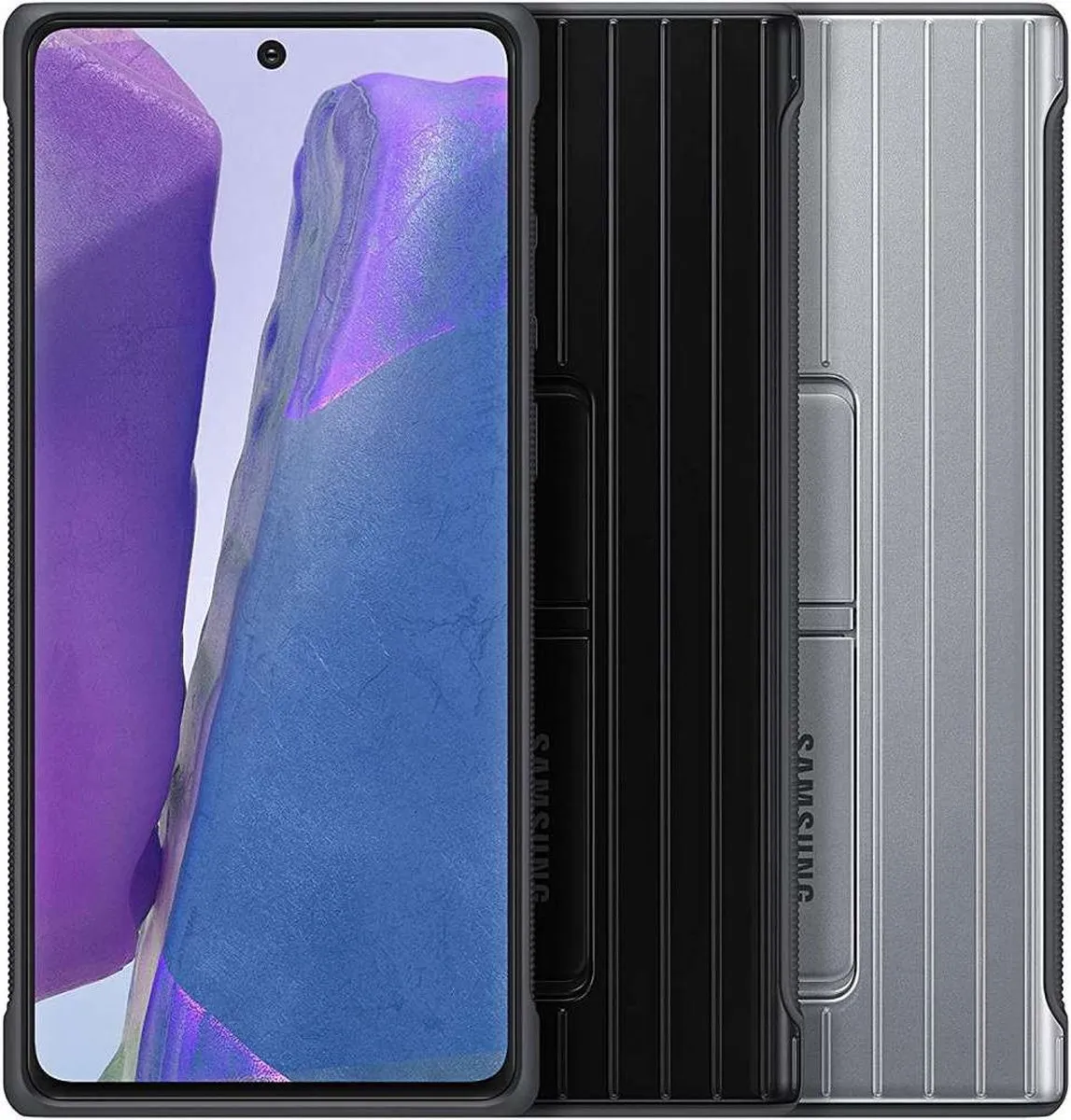 Samsung Protective Stand Cover Galaxy Note20 - Zilver - afbeelding 6 van 6