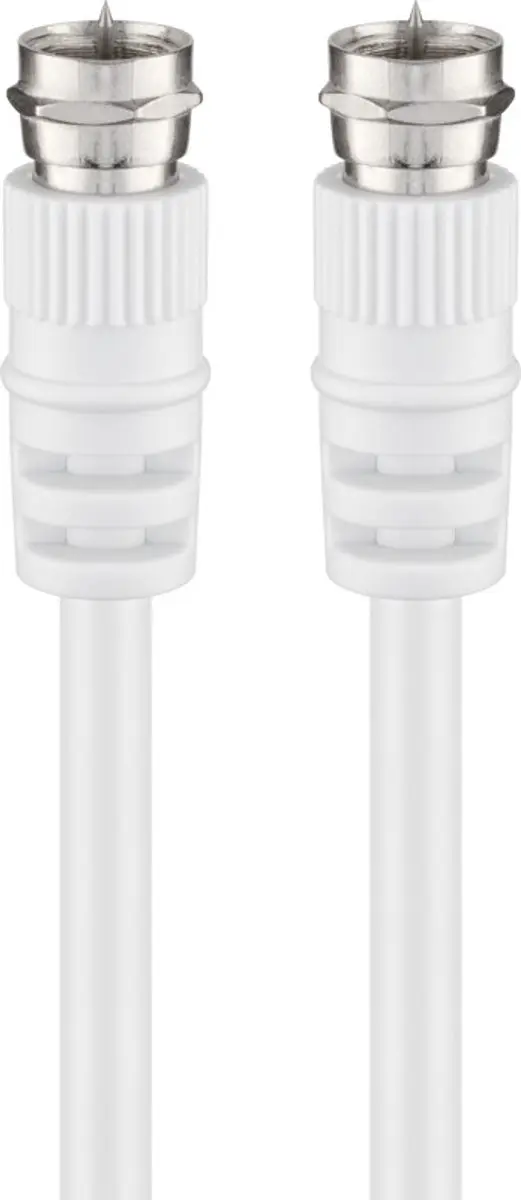 Goobay 27035 Antennekabel F-stekker 5m Wit