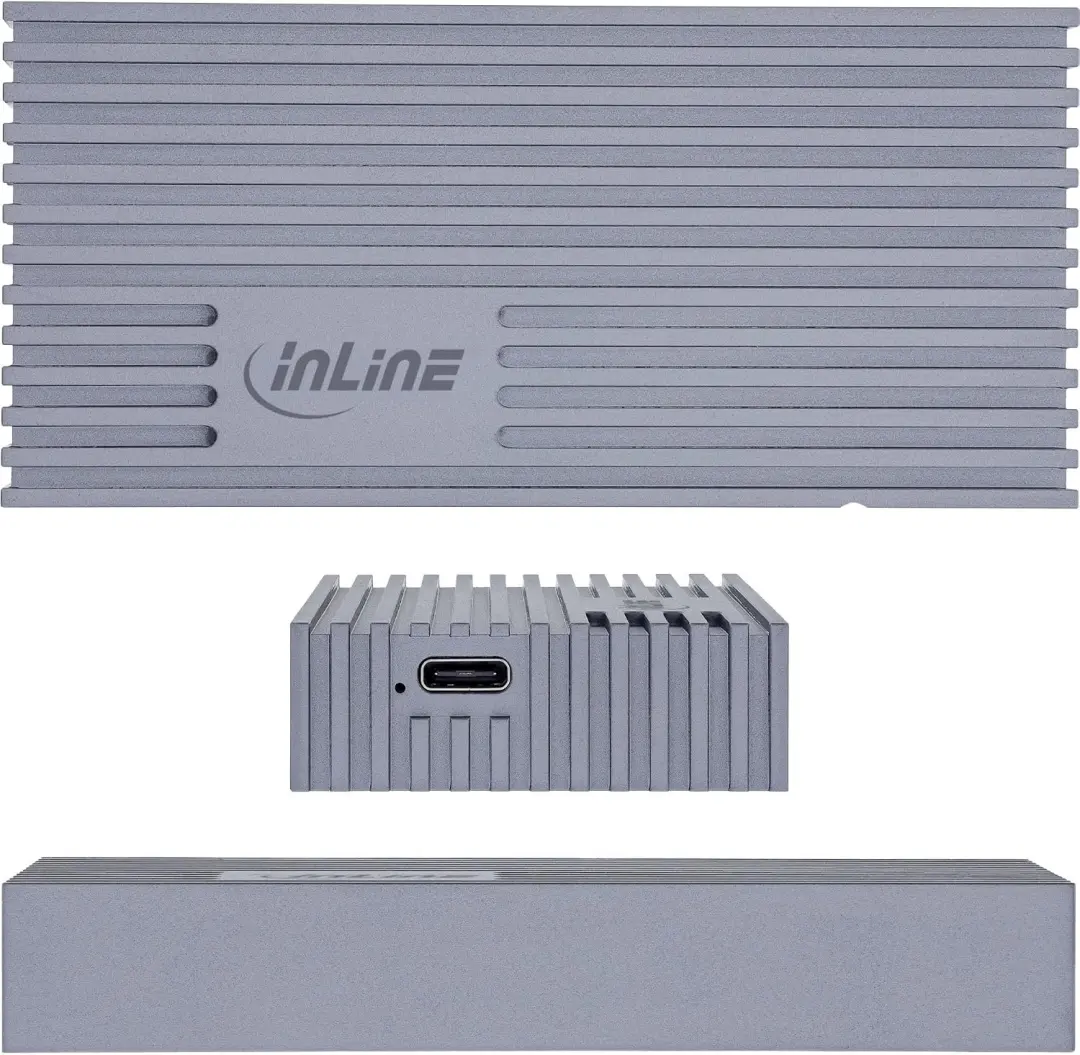 InLine USB4 M.2 SSD Behuizing 00031J - Grijs - afbeelding 4 van 5
