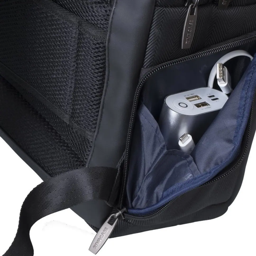 Rivacase 8165 Rugzak 16L - 15.6 inch Laptoptas - Zwart - afbeelding 2 van 6