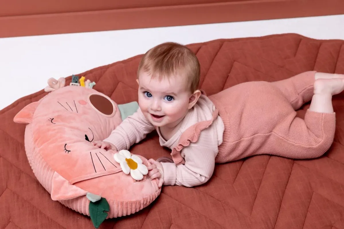 Trixie Tummy Time Kussen Mrs. Cat - Roze