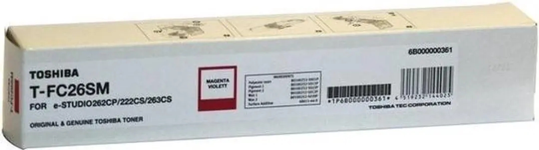 Toshiba TFC26SM Tonercartridge Magenta - 7000 Pagina's - afbeelding 2 van 4