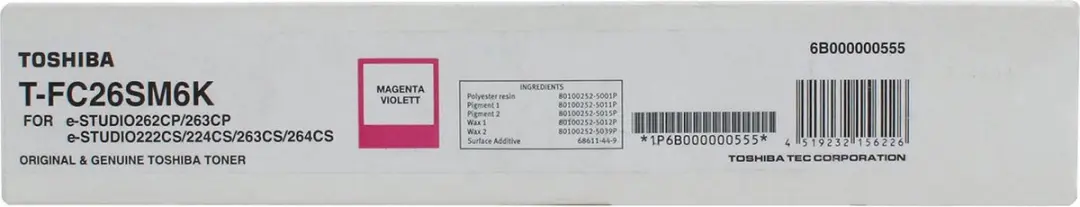 Toshiba TFC26SM Tonercartridge Magenta