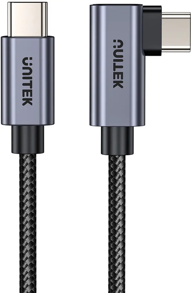 Unitek USB-C Kabel 90° PD 100W 2m