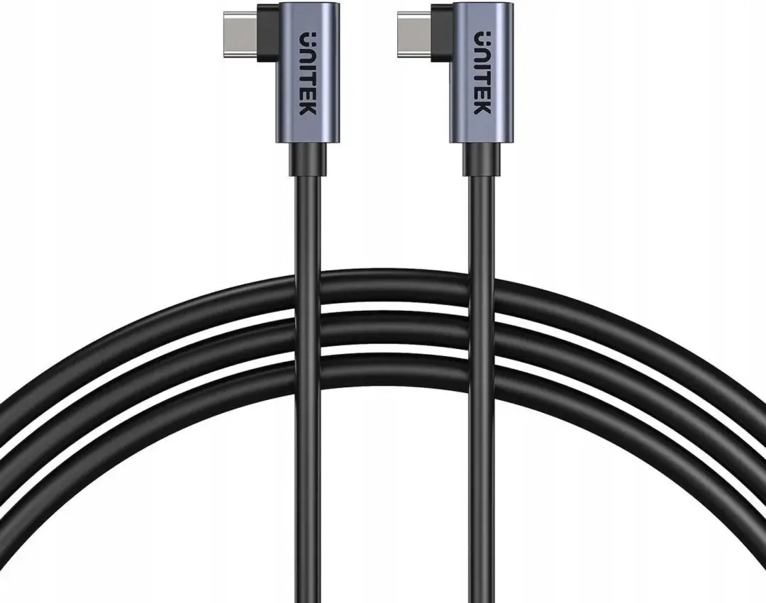 Unitek USB-C Hoekkabel PD 100W 0,5m