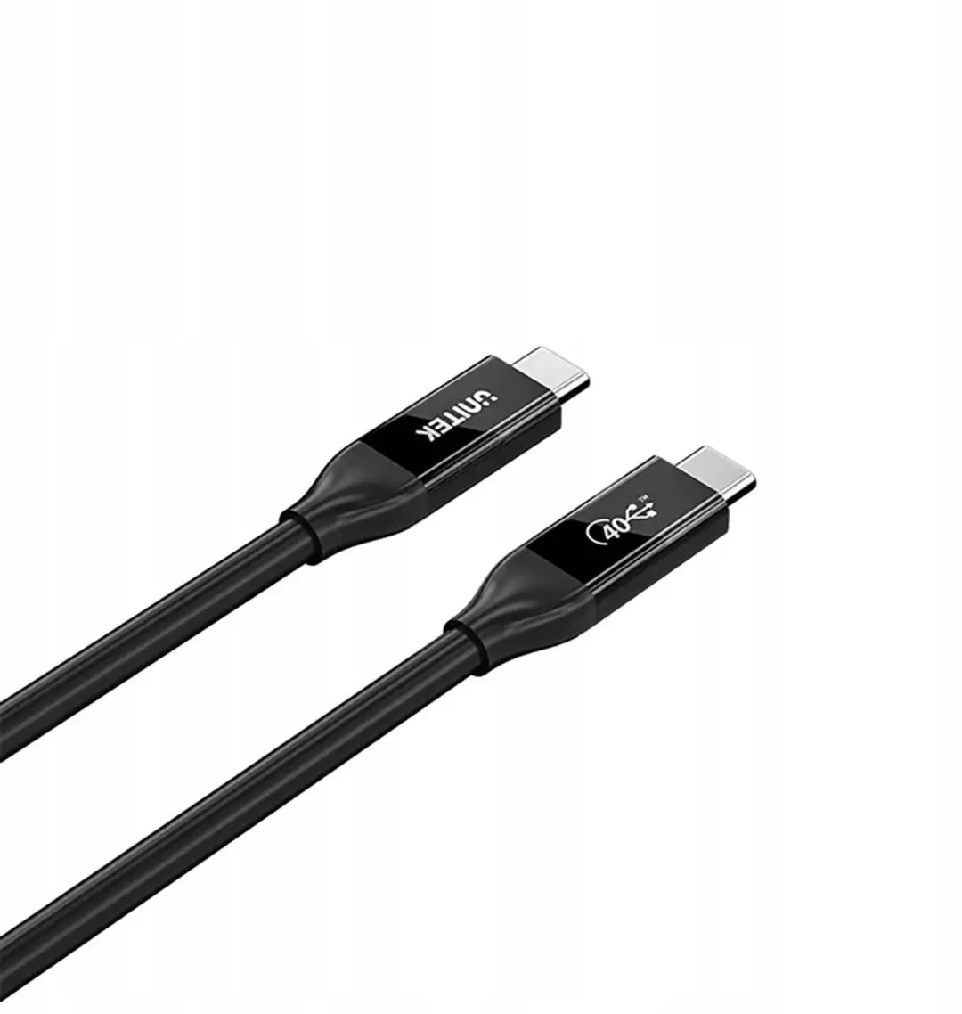 Unitek USB-C 4.0 C14100ABK01-2M Kabel - 100W 40Gbps 2m - Zwart - afbeelding 5 van 6
