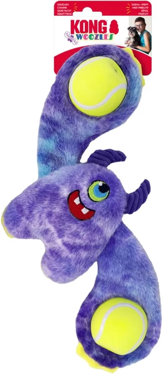 KONG Woozles Monster Assorted Hondenknuffel - Meerkleurig