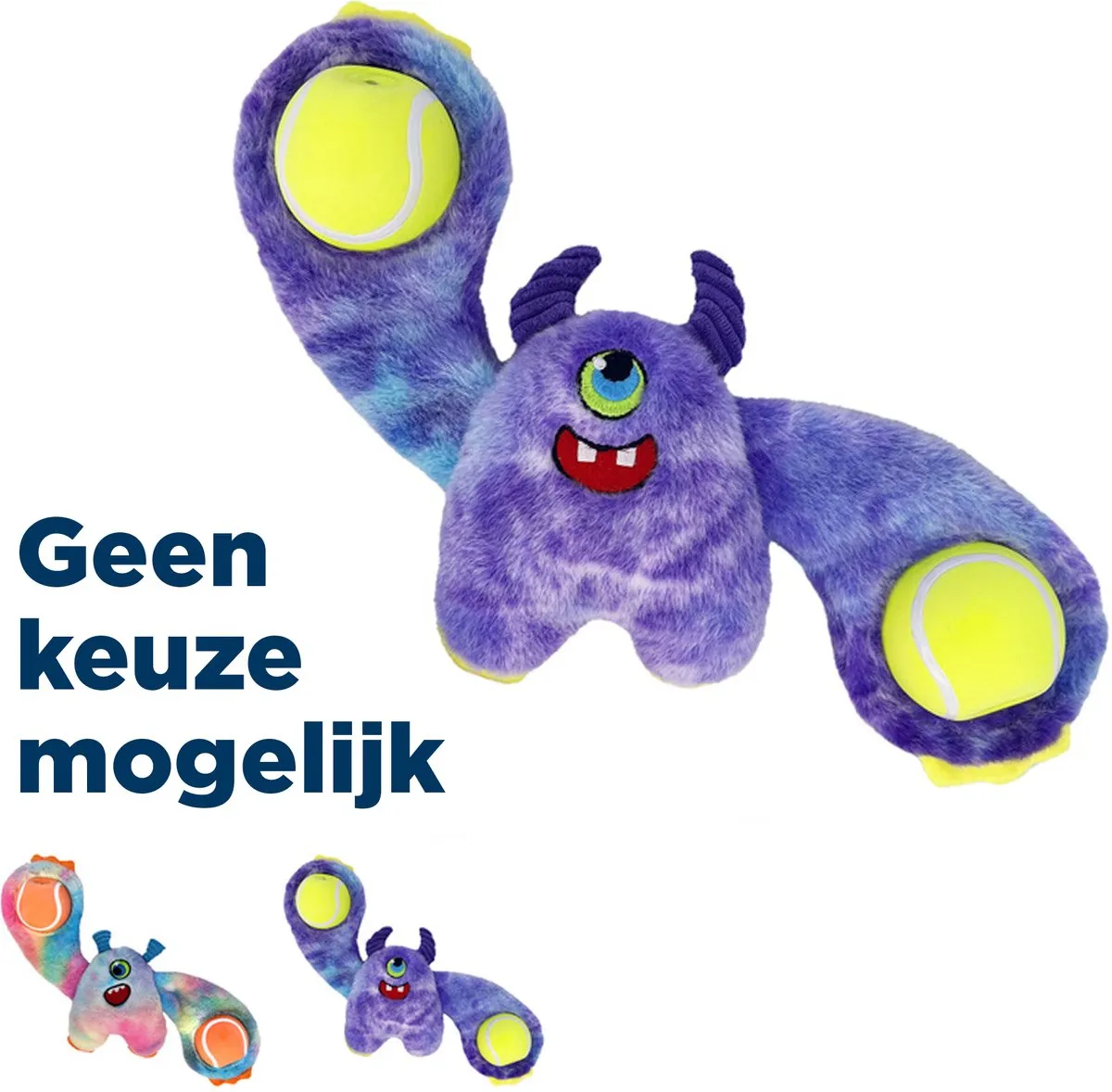 KONG Woozles Monster Assorted Hondenknuffel