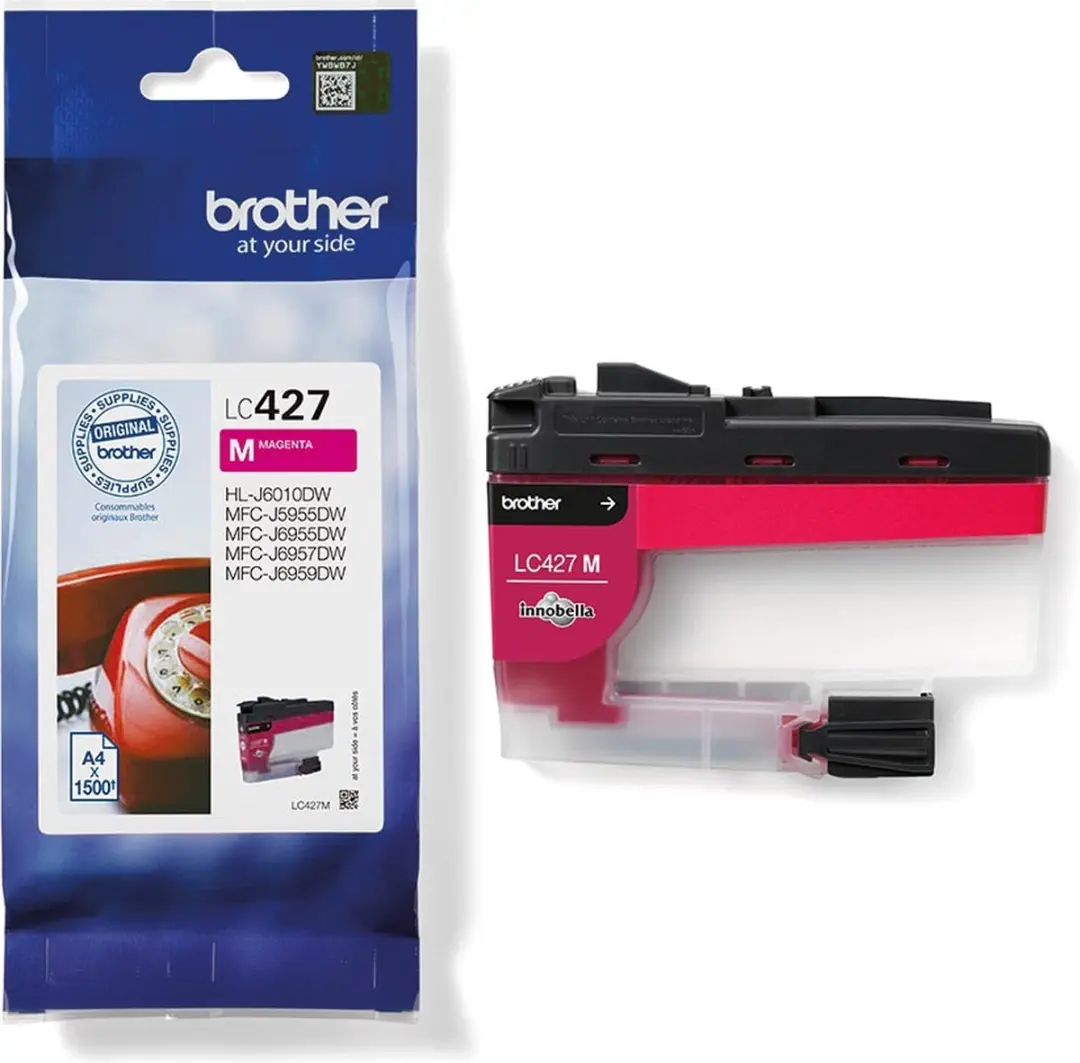 Inktcartridge brother lc-427m rood